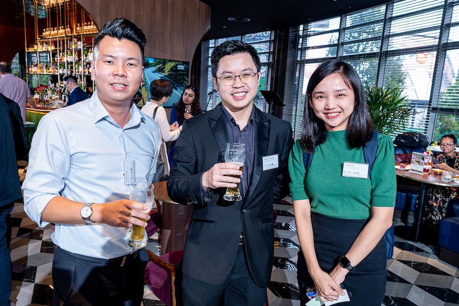MNZCC members at an evening chamber reception